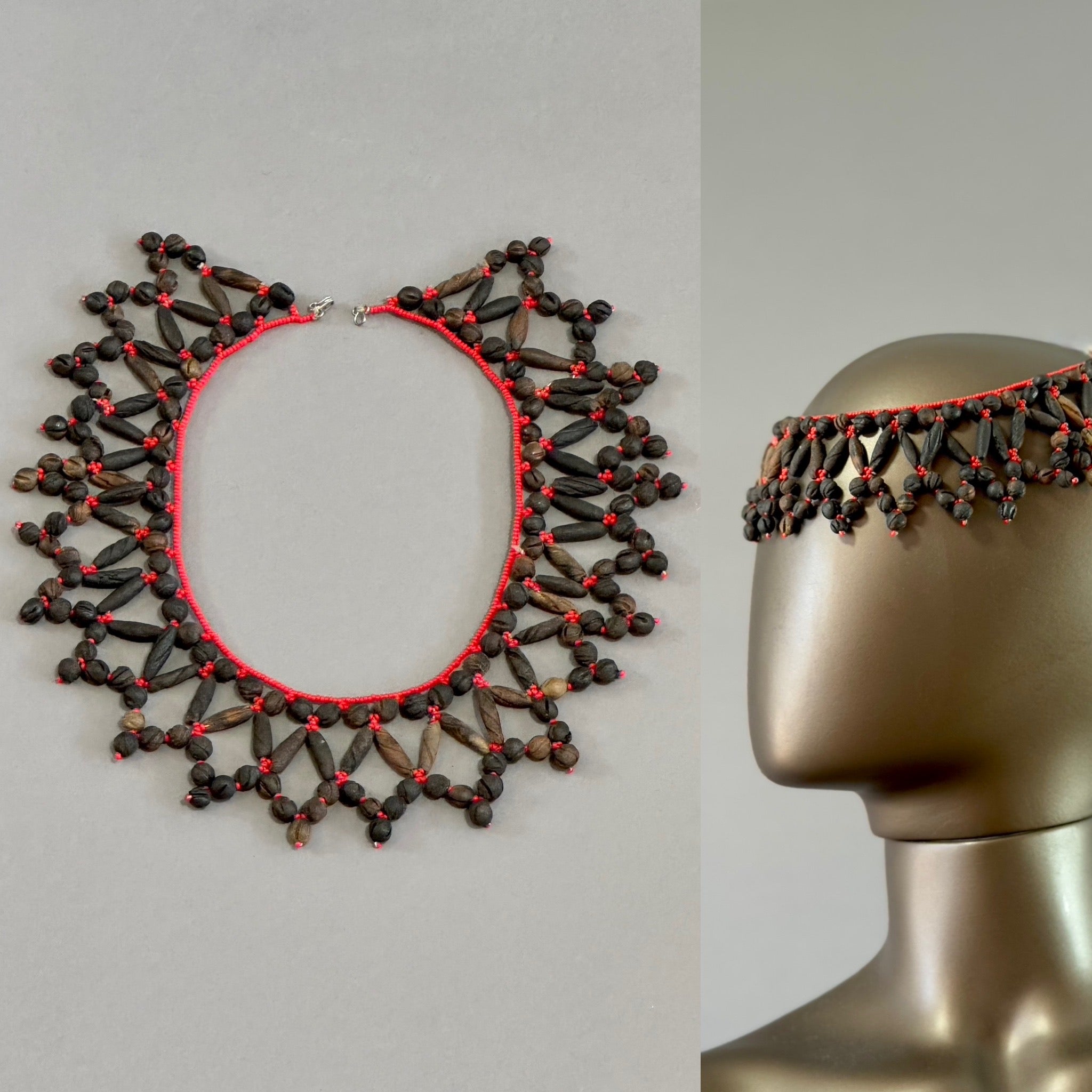 Vintage Ethnic 1930's Seed Bead Necklace