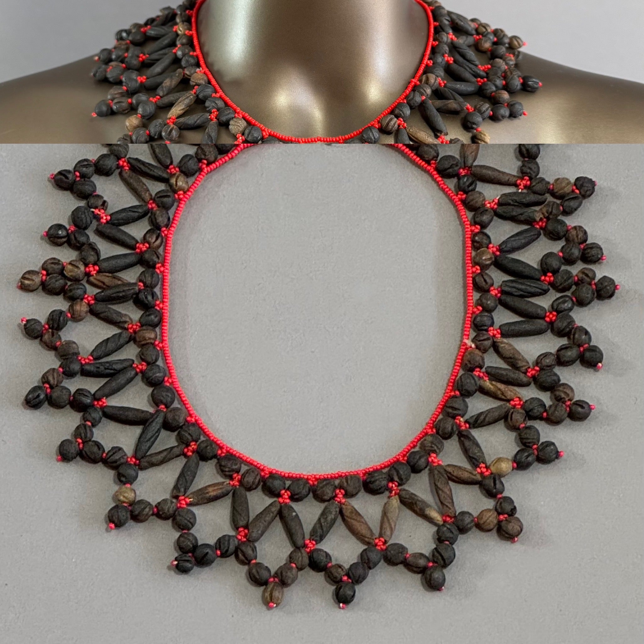 Vintage Ethnic 1930's Seed Bead Necklace