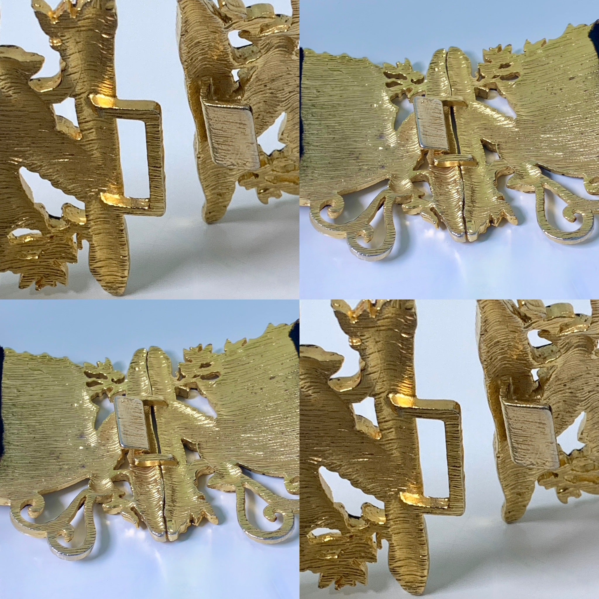 EMANUEL UNGARO Vintage Butterfly Buckle Leather Belt