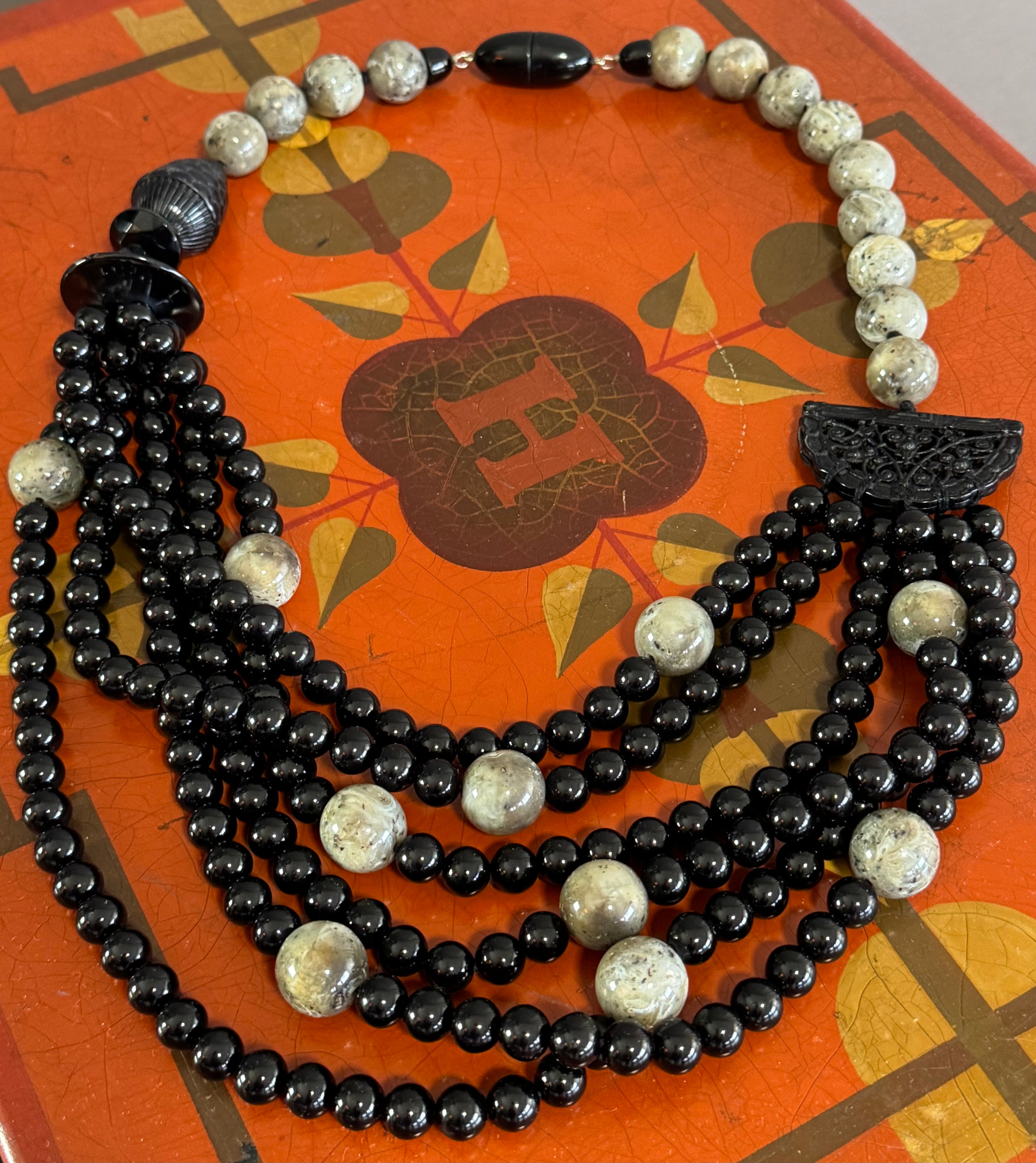 Vintage ANGELA CAPUTI Statement Necklace