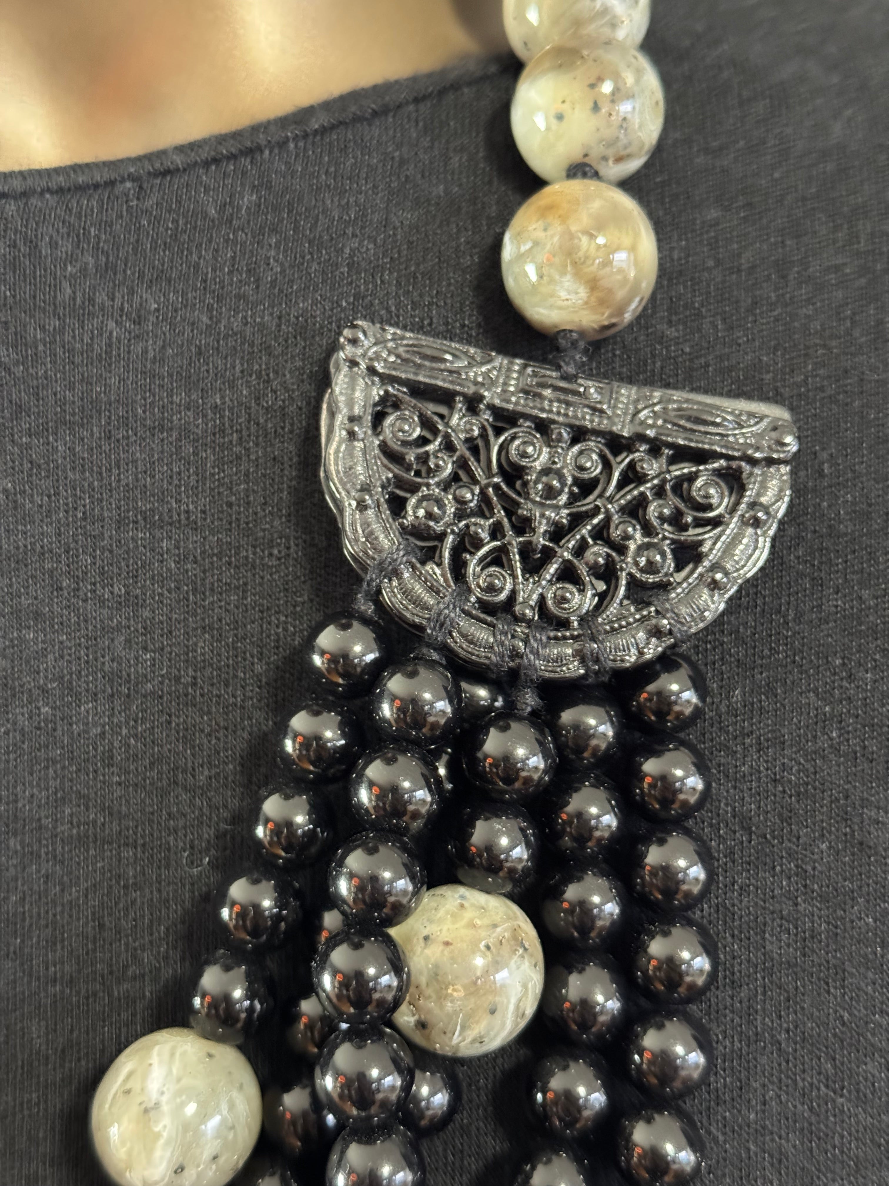 Vintage ANGELA CAPUTI Statement Necklace