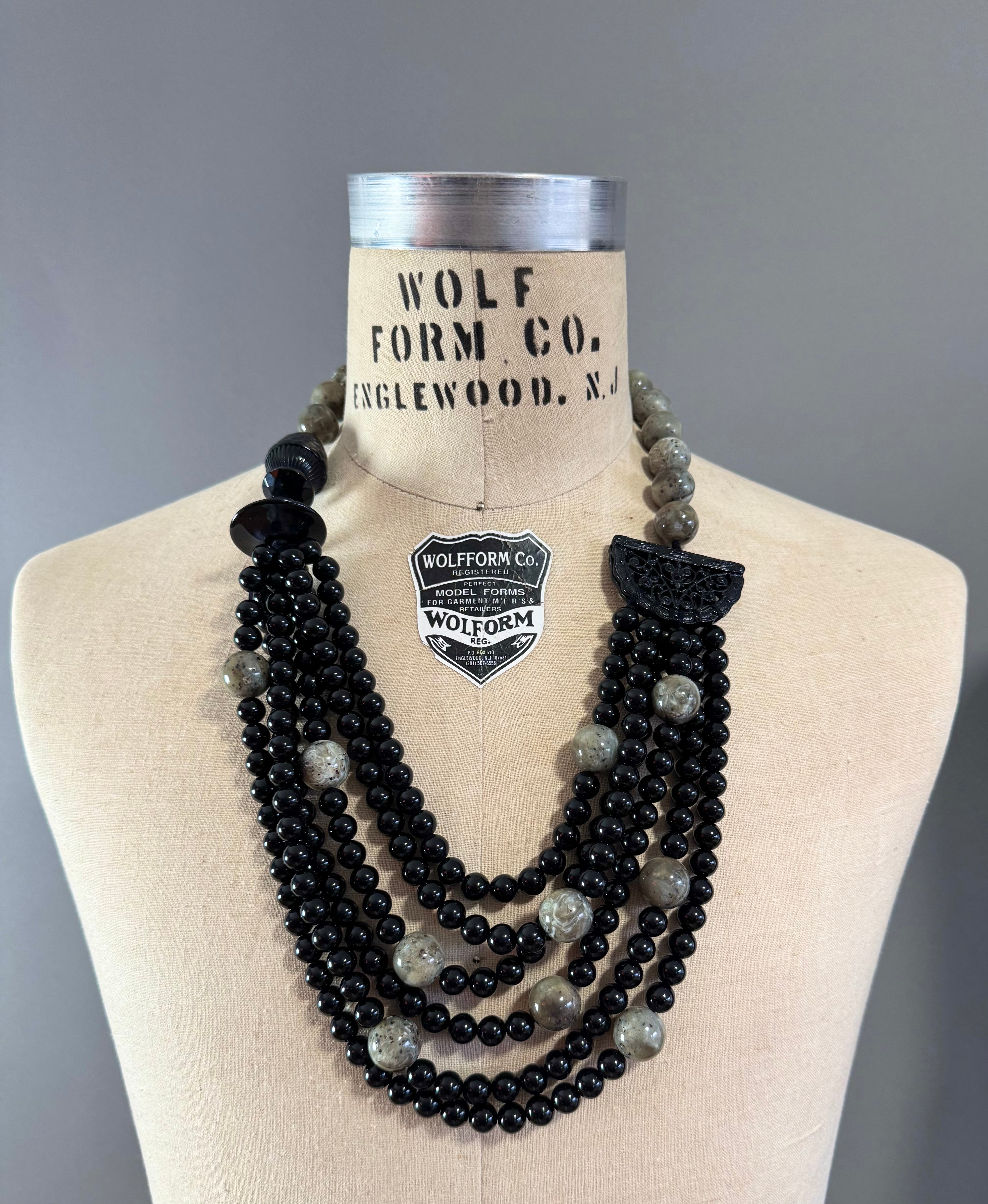 Vintage ANGELA CAPUTI Statement Necklace