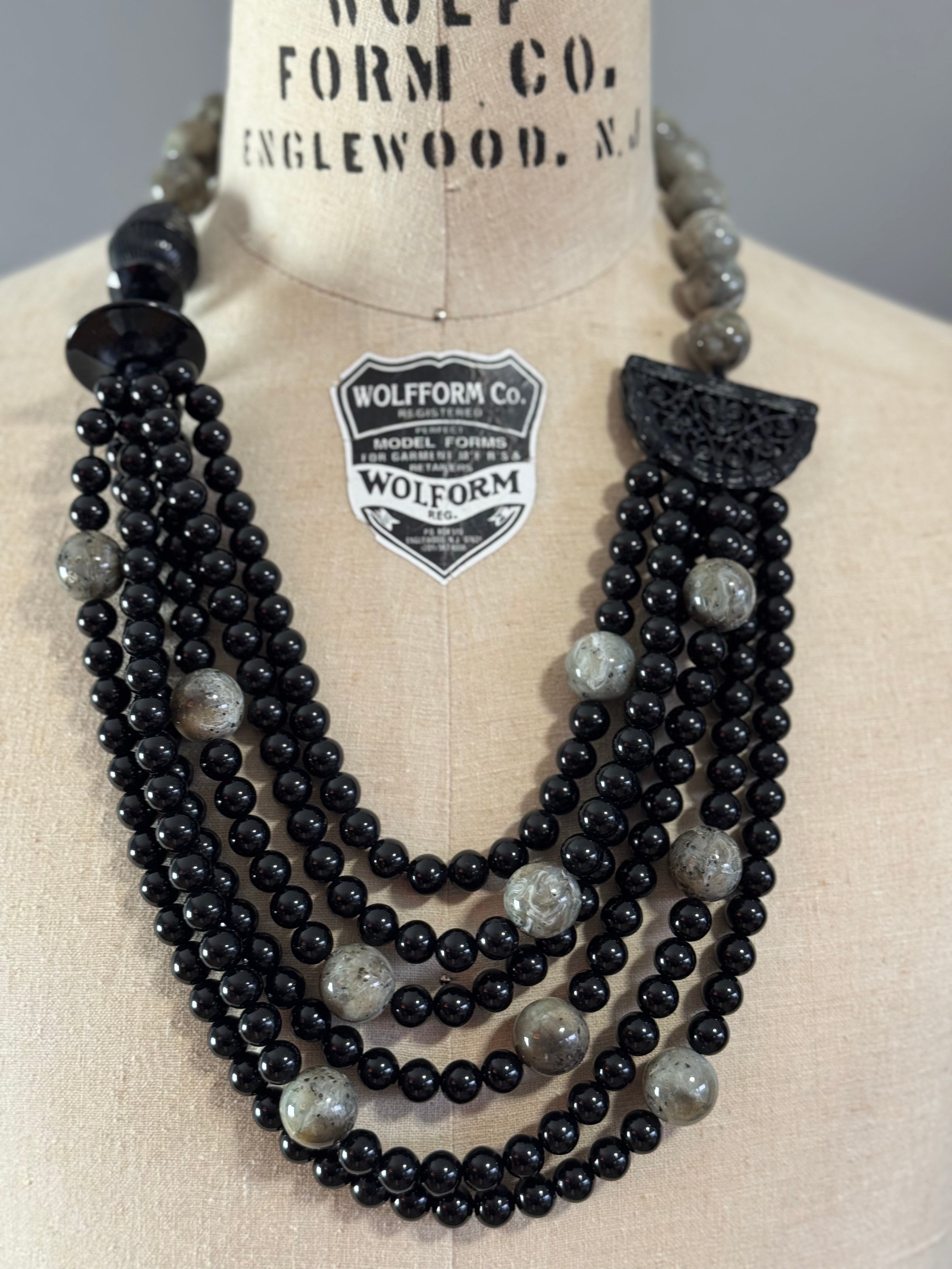 Vintage ANGELA CAPUTI Statement Necklace