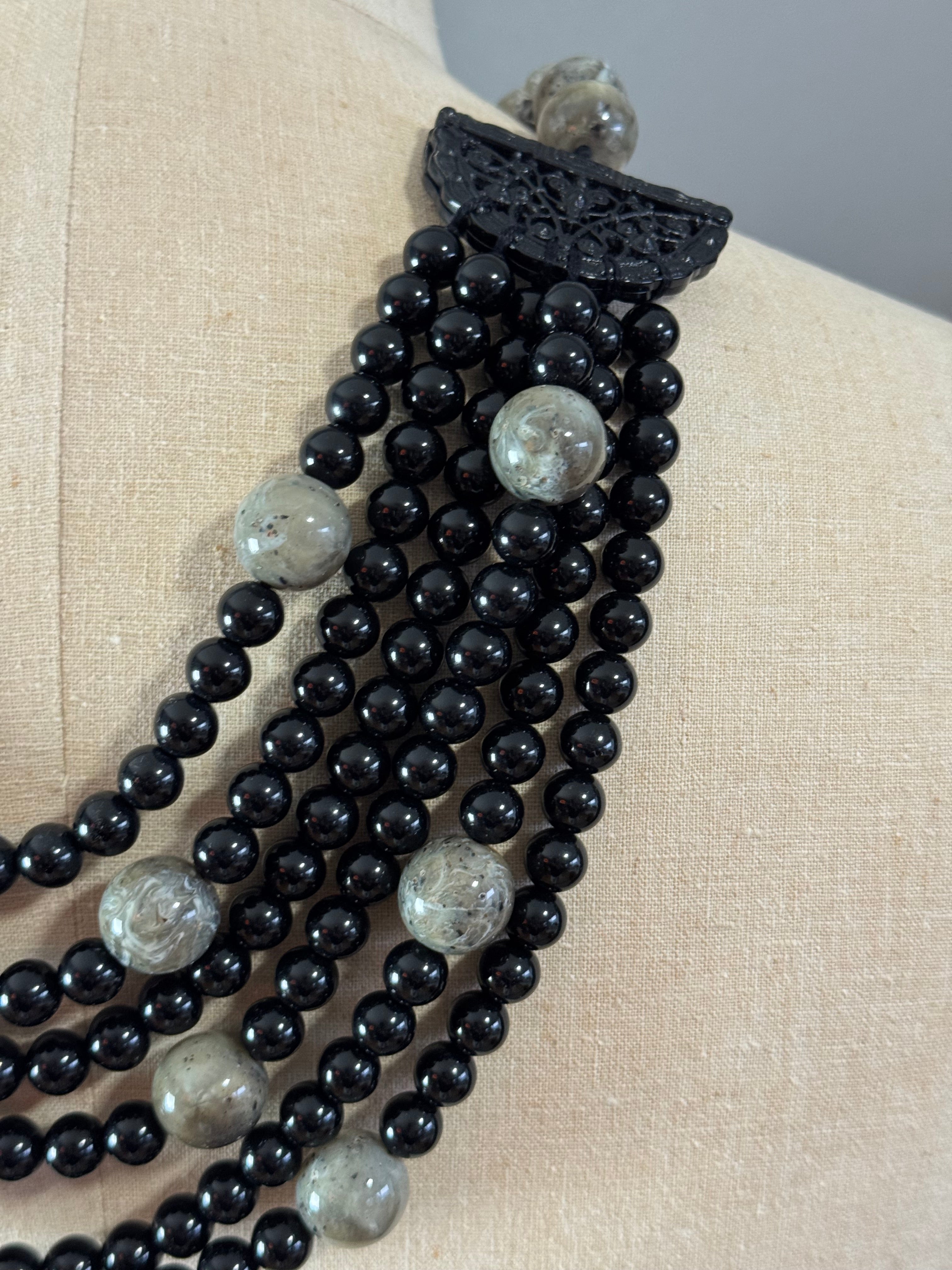 Vintage ANGELA CAPUTI Statement Necklace