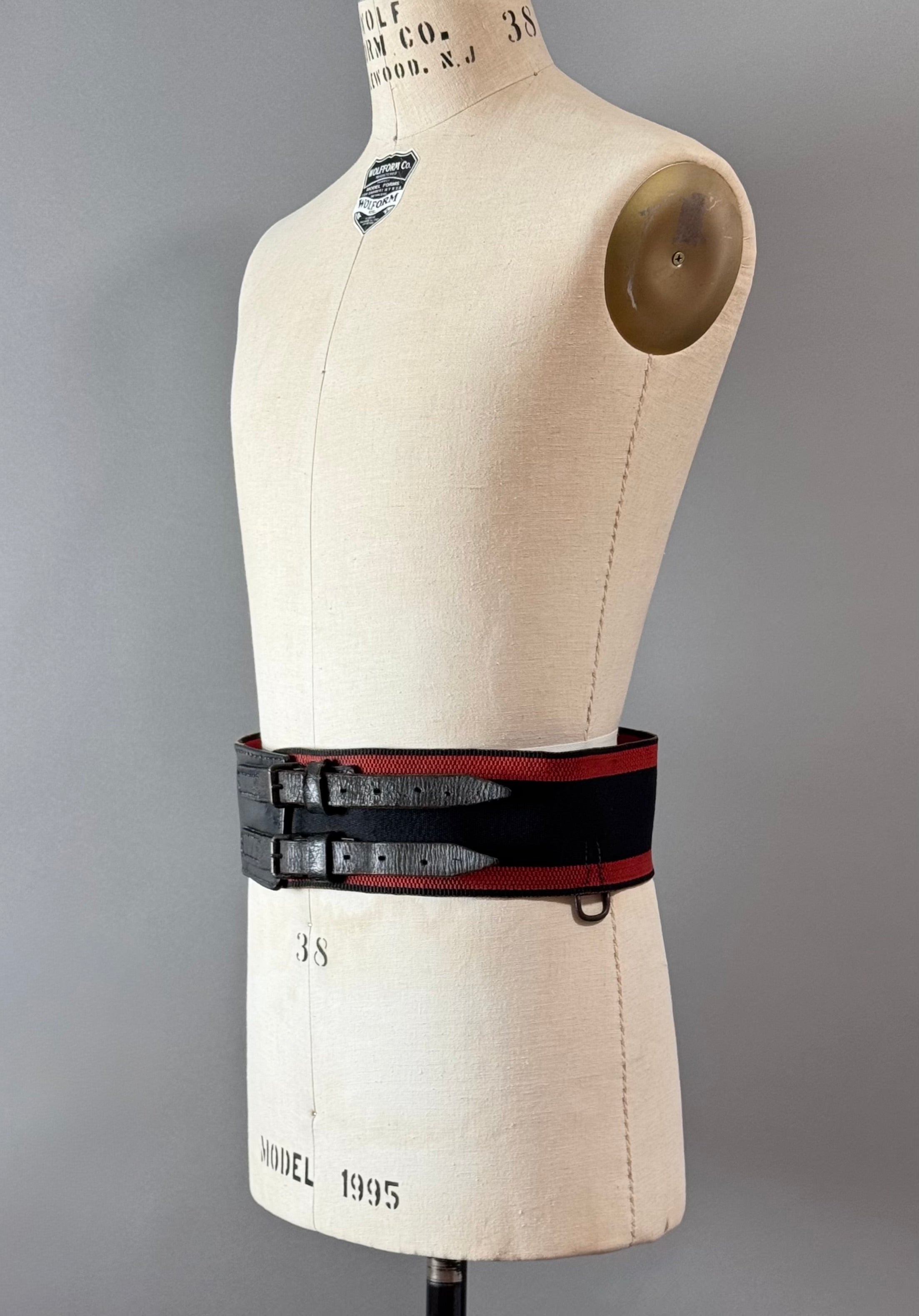 Antique Fireman‘s belt Edwardian Firefighter 1900-1910's