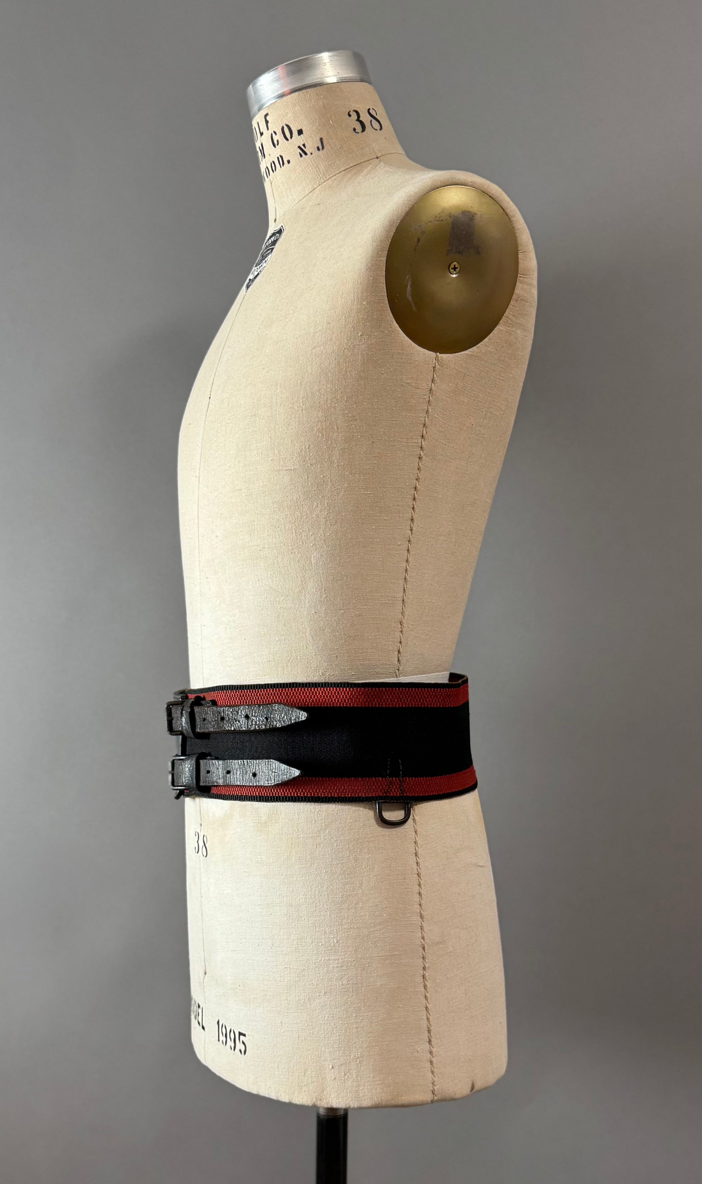 Antique Fireman‘s belt Edwardian Firefighter 1900-1910's